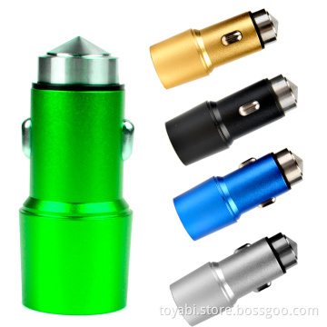 Newest promotional gift USB Car Charger with 5v2.1a dual USB charging port for phone items in 2016